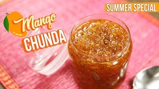 Instant Chunda Recipe  How To Make Raw Mango Chunda  Gujarathi Sweet Mango Pickle  Varun Inamdar