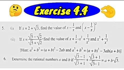 exercise 4.4 | exercise 4.4 unit 4 math class 9 | exercise 4.4 chapter 4 class 9 | surds | sir abbas