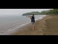 Pescando en playa Panamá