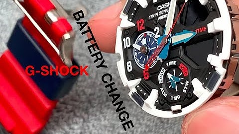 G-shock Battery Change and AC Reset GA1100 GA1000 - Aviator Gshock Watch