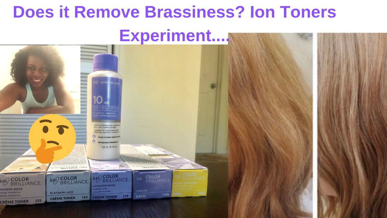 Does it Remove Brass? Ion Brilliance Toners Experiment - YouTube