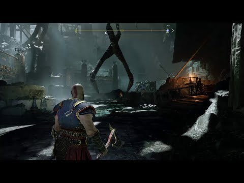 Прохождение God of War 2018 - Освободить цепь в шахте. Победить Ярна Фоурта #15