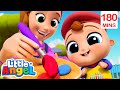 Cool color mixing magic   bingo and baby john  little angel nursery rhymes and kids songs