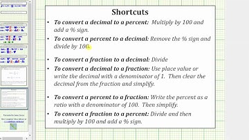 Convert a Fraction of a Percent to a Decimal and a Fraction
