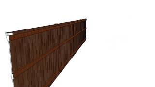 CAD Drawing of Cap and Trim Fence. Yard Dog Fence of Nashville.