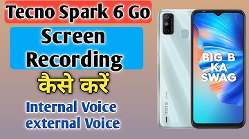 Tecno Spark 6 Go Screen Recording | With Internet Voice, External Voice | @Aks Tech4u
