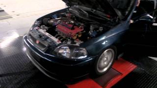 Eppie Civic GSR Swap Skunk2 Pro1 Cams Dyno - SQC Tuning