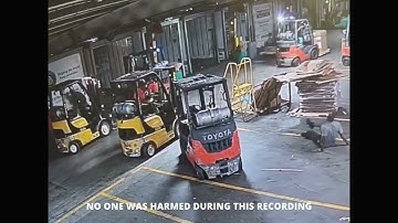 Daily Safety Fails🤯This is WHY You Must Always Park in Designated Areas 🤯 #safetyfails #forklift