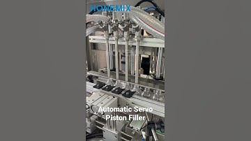 Automatic 4 heads liquid servo piston filling machine #fillingcappinglabeling #fillingmachine
