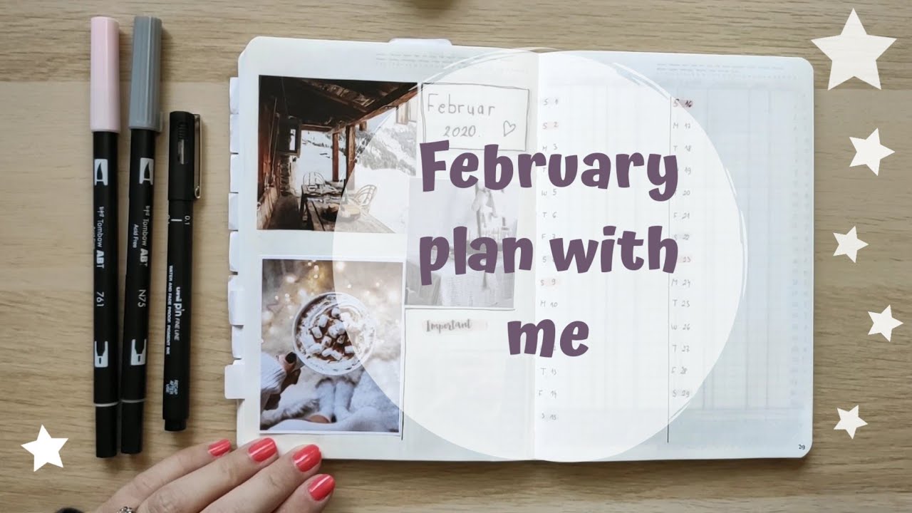 February 2020 plan with me | Stalogy planner setup - YouTube