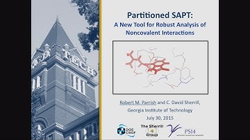 DOE CSGF 2015: Partitioned Symmetry Adapted Perturbation Theory - A New Tool for Robust Analysis...