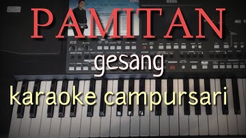 PAMITAN ( pamit muleh ) - GESANG - Karaoke + Lirik