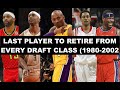 The Last NBA Player To Retire From Every Draft Class (1980-2002) | How Did Their Careers Go?