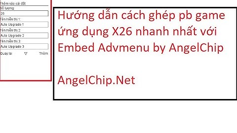Hướng dẫn ghép ứng dụng j2me với EmbedAdvMenu đơn giản