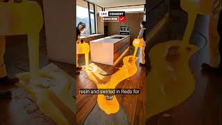 This Lava Epoxy Kitchen Floor Looks UNREAL 😱 #shorts #shortfeed #kitchenfloor#kitchentransformation