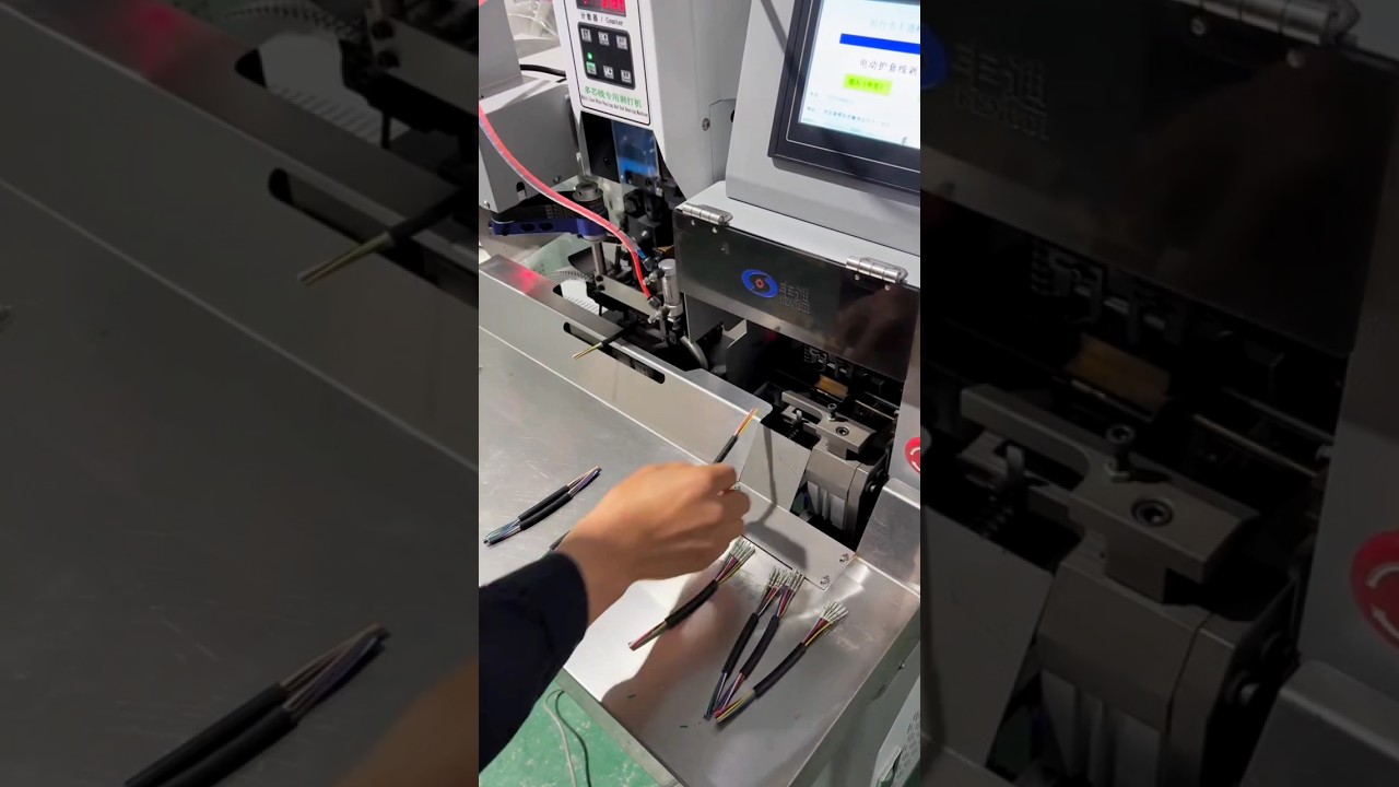 Advanced Automatic Wire Stripping & Terminal Crimping | Industrial Tech #diy #pfix #diyelectronics