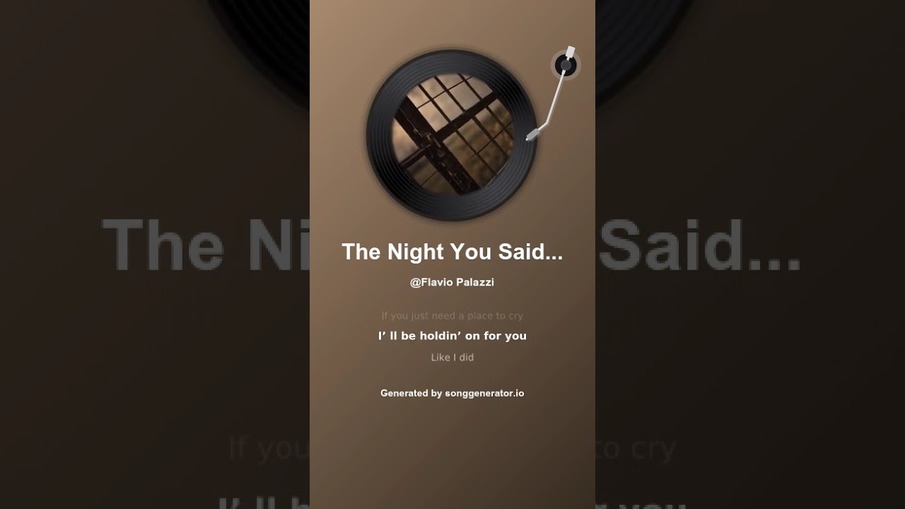 The Night You Said Goodbye