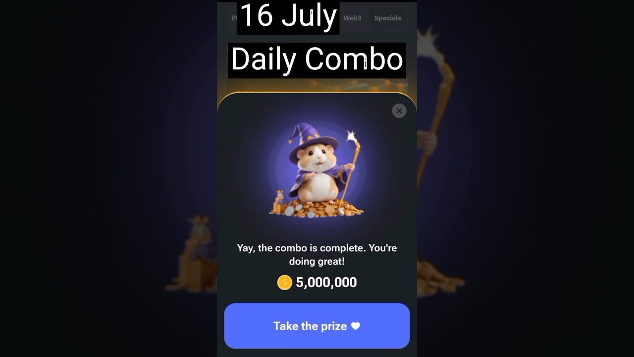 Hamster Combat daily combo 16 July claim 5M coins 