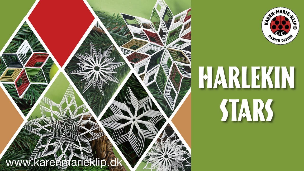 Harlekin stars - Karen Marie Klip og Papir