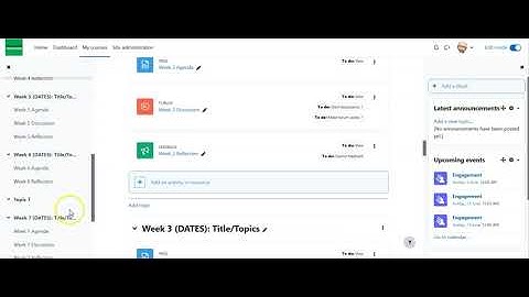 How to Add a Section in a Course for Moodle 4.0