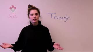 Ces toronto language spot #11: "though"