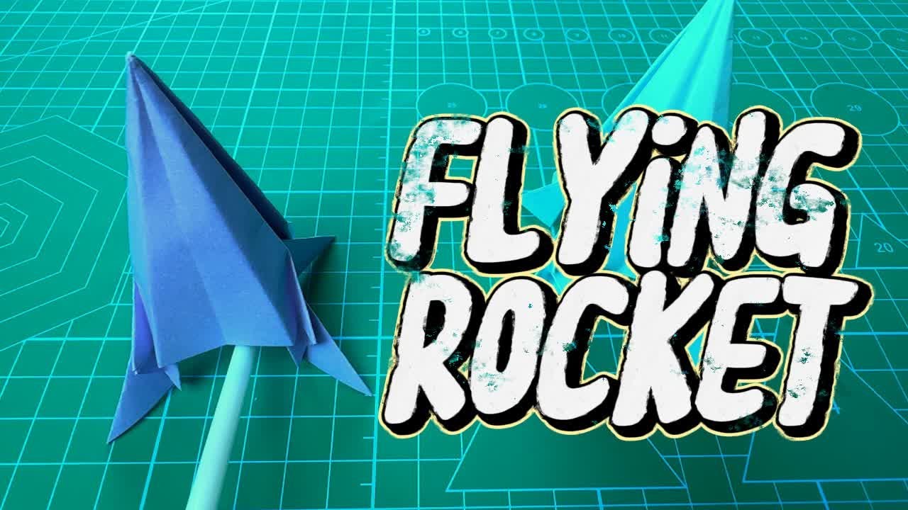 Origami flying rocket with paper - easy origami tutorial. - YouTube