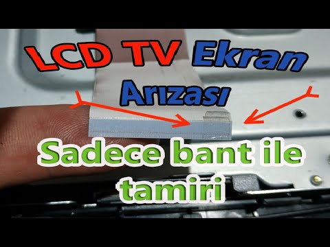 LCD Televizyon Ekranındaki Çizgi Arızasının Kolay ve Ücretsiz Tamiri