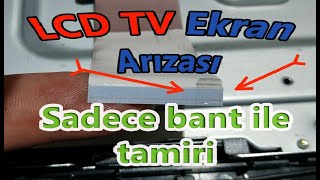 LCD Televizyon Ekranındaki Çizgi Arızasının Kolay ve Ücretsiz Tamiri Resimi