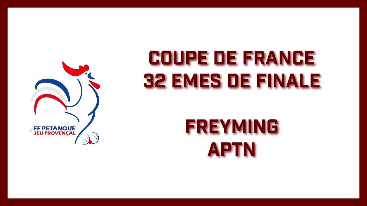 Miniature : Coupe de France - 17 Février 2024 - 32ème - Tête à Tête - Gasparini vs Edouard