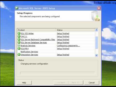 SQL SERVER 2005 Installation on Windows XP