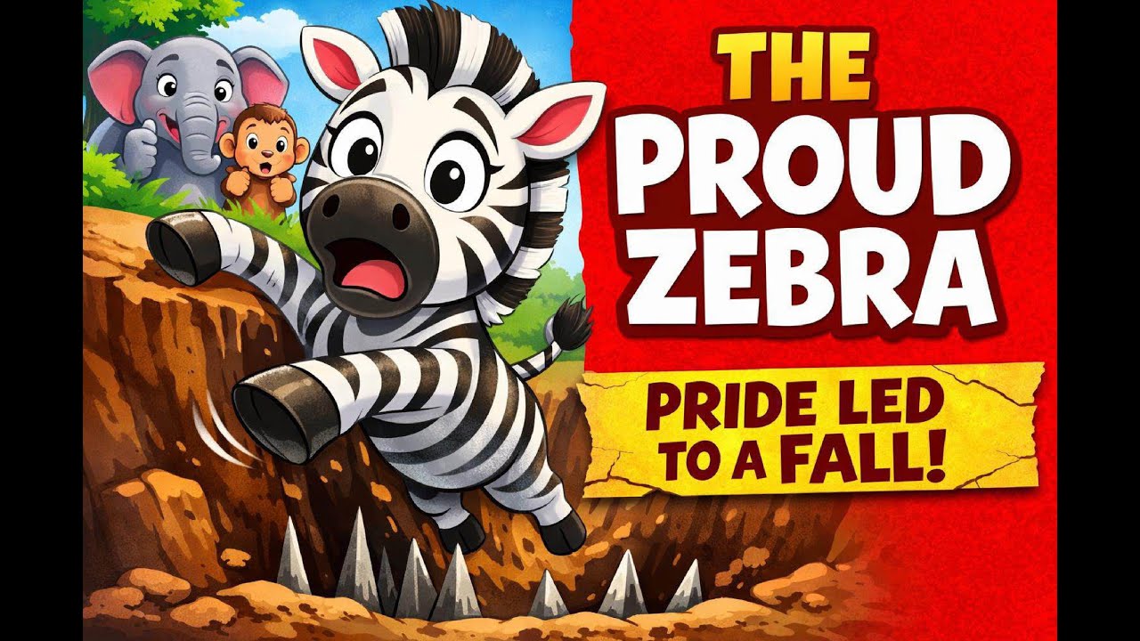 The Proud Zebra | A Short Animal Story About Humility & Kindness | Kids Moral Story