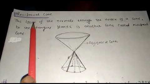 The cone(PART-11) Reciprocal Cone