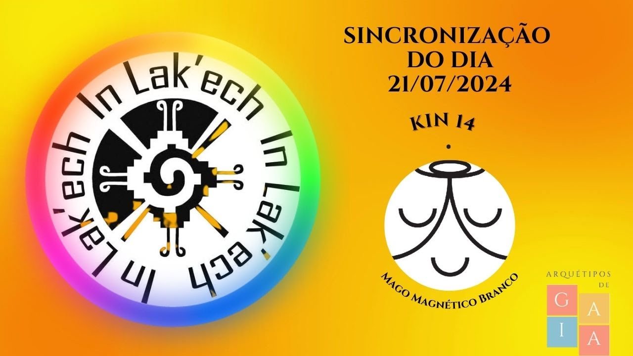 Sincronização Kali, NS1.36.13.25 (DG: 21/07/24)⁉️Kin do dia: 14 - Mago Magnético Branco