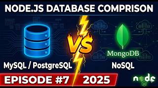 Database Fundamentals Node.js 2025 | SQL vs NoSQL Tutorial #60