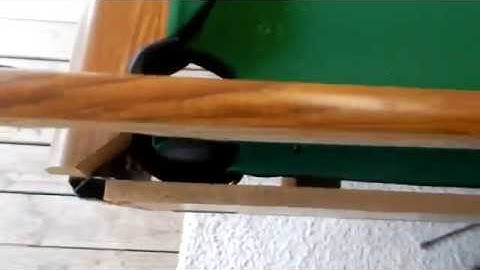 Removing Pool Table Rails/Bumpers and Pockets