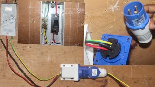 How to wire single phase industrial socket.