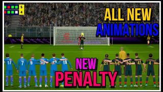 All New Penalty Animations || 5 - 4 Penalty SHOOTOUT || #efootball #penalty #animation #new