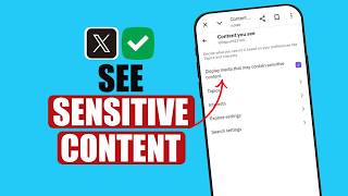 How To See Sensitive Content On (Twitter / X)  | Enable Sensitive Media on (Twitter / X)