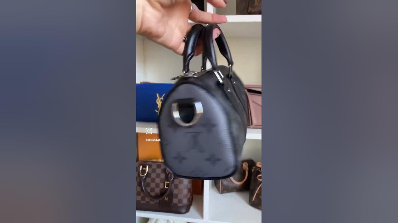 L.V. Keepall Bandoulière 25 (monogram eclipse reverse) haul