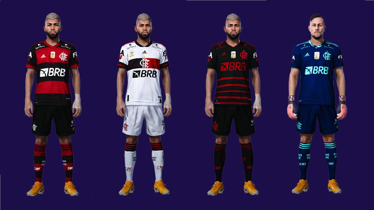novo uniforme do flamengo pes 2021