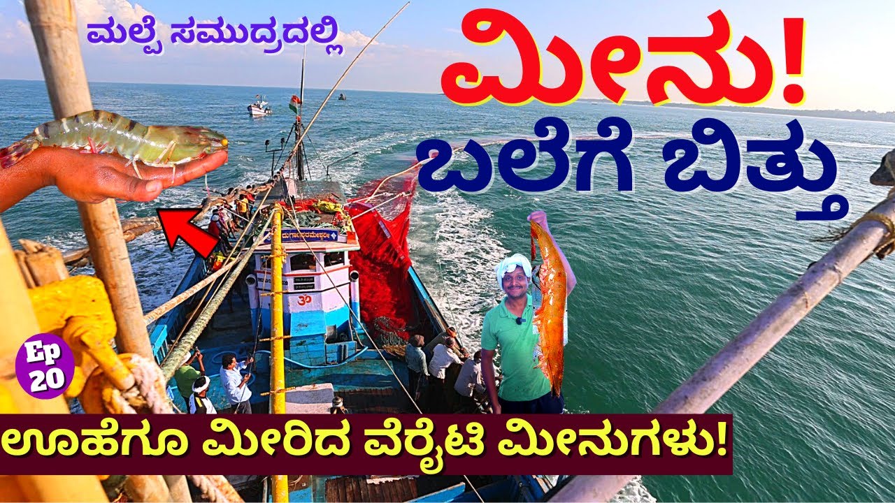 'ಊಹೆಗೂ ಮೀರಿದ ವೆರೈಟಿ ಮೀನು ನಮ್ಮ ಹಡಗಿಗೆ ಕೊನೆಗೂ ಸಿಕ್ಕಿತು!E20-Eshwar Malpe-Udupi Tour-Kalamadhyama-#param