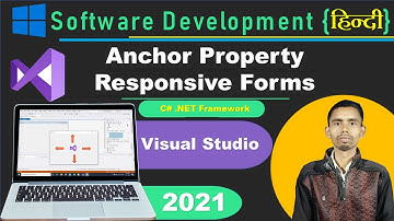 How to Make Responsive Windows Form Application using Anchor Property |C# DOT Net Framework tutorial