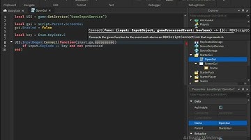 Roblox Studio|How To Make A GUI Pops Up When Pressing A KeyBind
