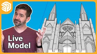 Modeling ST. PATRICK'S Cathedral Facade in SketchUp