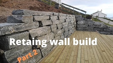 Retaining wall of natural rocks part 2