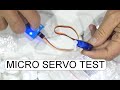 Testing micro servo sg90