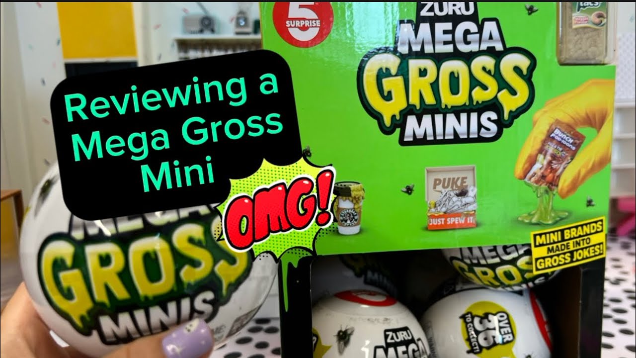 Unboxing Review of a Mega Gross Minis - Mini Brands but Gross