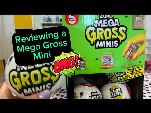 Unboxing Review of a Mega Gross Minis - Mini Brands but Gross