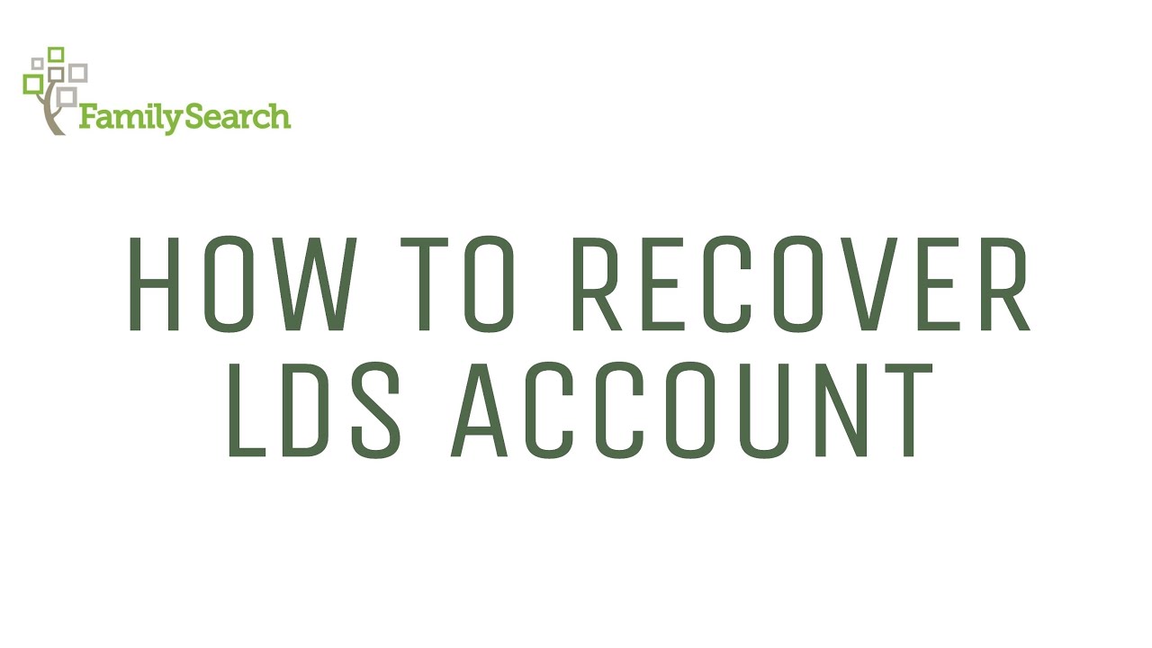 How To Recover Lds Account Tutorial | #2 | Sister Simbol
