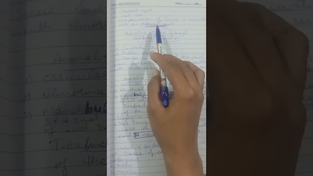 congenital diseases of external ear and middle ear.